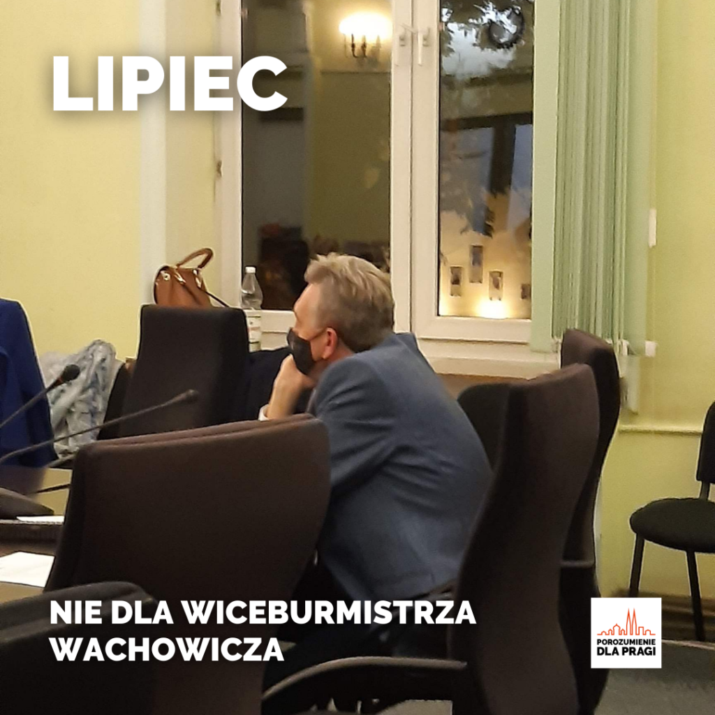 Lipiec - Jacek Wachowicz na szczęście pozostaje poza zarządem dzielnicy.