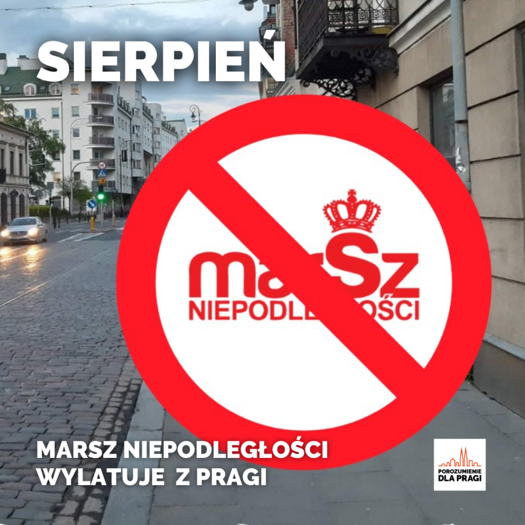 Sierpień - Marsz Niepodległości wylatuje z Pragi.