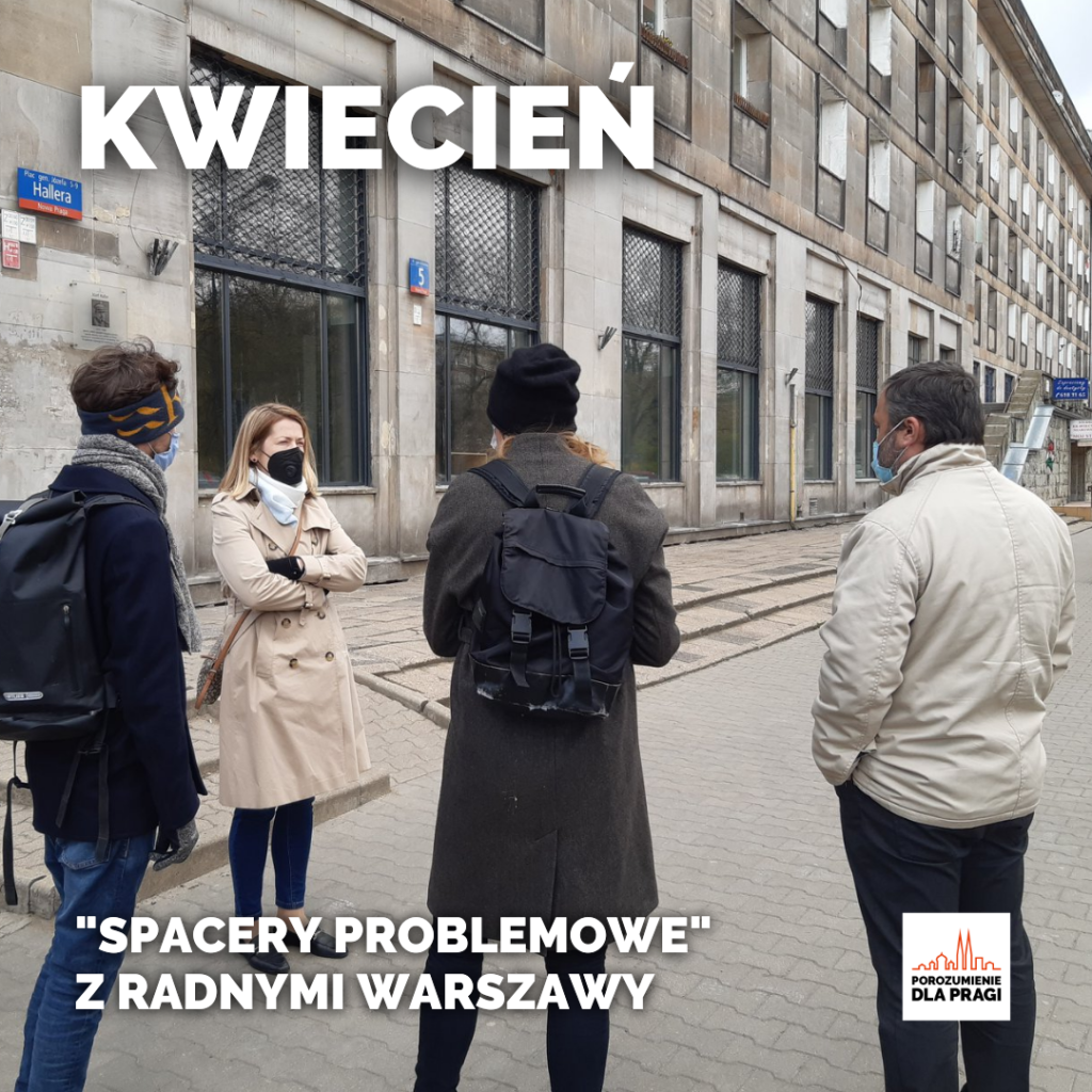 Kwiecień - Spacery problemowe po pl. Hallera.