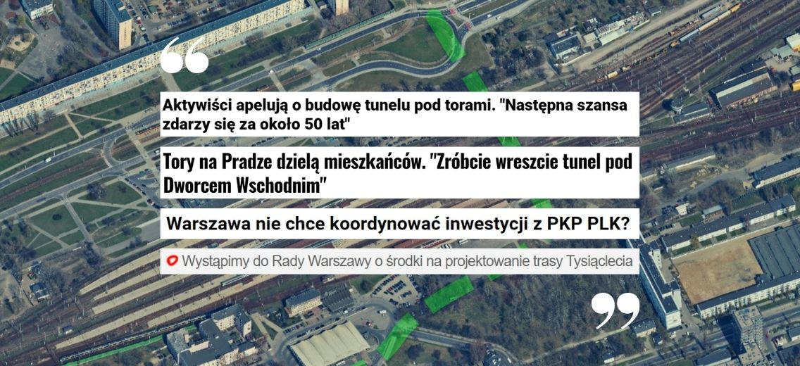 Media o wspólnej konferencji Porozumienia dla Pragi, Miasto Jest Nasze i Stowarzyszenia Wiatrak ws. ulicy Tysiąclecia