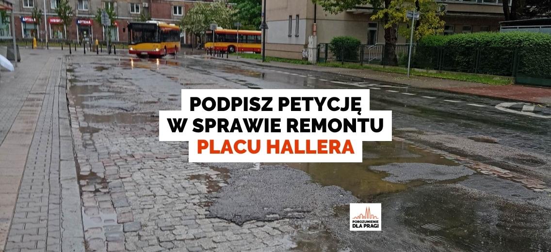 Podpisz petycję ws. remontu placu Hallera!